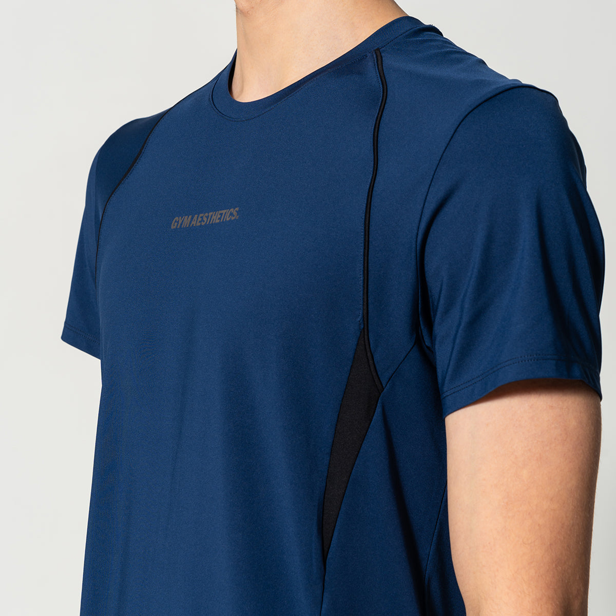 Image of Activewear Performance T Shirt breathable mesh blocking for Men